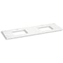 Kohler Silestone 73" Quartz Vanity Top with Two Rectangular Cutouts Miami White