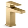 Kohler Honesty 0.5 GPM Single Hole Bathroom Faucet Vibrant Brushed Moderne Brass