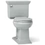 Kohler Memoirs Stately 1.28 GPF Two-Piece Round Comfort Height Toilet with AquaPiston Technology - Seat Not Included Ice Grey