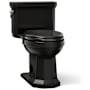 Kohler Kathryn 1.28 GPF One-Piece Elongated Comfort Height Toilet with AquaPiston Technology - Seat Included Black Black