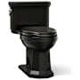 Kohler Kathryn 1.28 GPF One-Piece Elongated Comfort Height Toilet with AquaPiston Technology - Seat Included Black Black