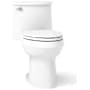 Kohler Adair 1.28 GPF One-Piece Elongated Comfort Height Toilet with AquaPiston Technology - Seat Included White