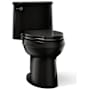 Kohler Adair 1.28 GPF One-Piece Elongated Comfort Height Toilet with AquaPiston Technology - Seat Included Black Black