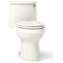 Kohler Adair 1.28 GPF One-Piece Elongated Comfort Height Toilet with Right Hand Trip Lever and AquaPiston Technology - Seat Included Biscuit