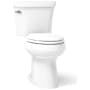 Kohler 1.28 GPF Two-Piece Comfort Height Elongated Toilet with 14" Rough In from the Highline Collection - Less Seat White