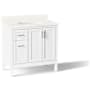 Kohler Hadron 36" Free Standing Single Basin Vanity Set with Cabinet and Quartz Vanity Top White