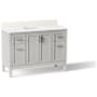 Kohler Hadron 48" Free Standing Single Basin Vanity Set with Cabinet and Quartz Vanity Top Atmos Grey