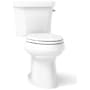 Kohler Highline 1.1/1.6 GPF Dual Flush Floor Mounted Elongated Toilet - Less Seat White