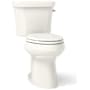 Kohler Highline 1.1/1.6 GPF Dual Flush Floor Mounted Elongated Toilet - Less Seat Biscuit