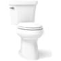 Kohler Highline 1.28 GPF Two-Piece Comfort Height Elongated Toilet - Less Seat White
