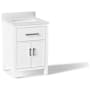 Kohler Kresla 25" Free Standing Single Basin Vanity Set with Cabinet and Quartz Vanity Top White
