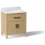 Kohler Kresla 31" Free Standing Single Basin Vanity Set with Cabinet and Quartz Vanity Top Light Oak