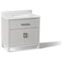 Kohler Kresla 36" Free Standing Single Basin Vanity Set with Cabinet and Quartz Vanity Top Atmos Grey