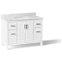 Kohler Kresla 49" Free Standing Single Basin Vanity Set with Cabinet and Quartz Vanity Top White