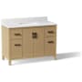 Kohler Kresla 49" Free Standing Single Basin Vanity Set with Cabinet and Quartz Vanity Top Light Oak