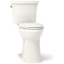 Kohler Kelston 1.28 GPF Two Piece Elongated Comfort Height Toilet with Left Hand Lever, CleanCoat Surface, Revolution 360 Flush, and AquaPiston Canister Biscuit