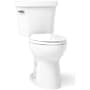 Kohler Highline 1.28 GPF Two Piece Elongated Toilet with Left Hand Lever and AquaPiston Technology White