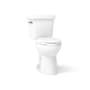 Kohler Highline 1.28 GPF Two Piece Elongated Toilet with Left Hand Lever White
