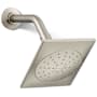 Kohler Loure 1.75 GPM Single Function Shower Head with MasterClean Sprayface and Katalyst Air-Induction Technology Vibrant Brushed Nickel