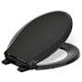 Kohler Cachet ReadyLatch Round-Front Quiet-Close Toilet Seat Black Black