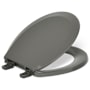 Kohler Lustra Round Closed Toilet Seat with Quick Release Technology Thunder Grey