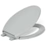 Kohler Glenbury Elongated Closed-Front Toilet Seat with Soft Close and Quick Release Ice Grey