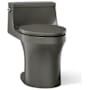 Kohler San Souci 1.28 GPF Elongated One-Piece Comfort Height Toilet with AquaPiston Technology - Seat Included Thunder Grey