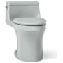 Kohler San Souci 1.28 GPF Elongated One-Piece Comfort Height Toilet with AquaPiston Technology - Seat Included Ice Grey