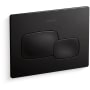 Kohler Cue 1.6 / 0.8 GPF Dual Flush Actuator Plate Black Black