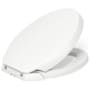 Kohler Purefresh Elongated Closed Front Toilet Seat with Purefresh Air Filtering, Night Light, and Quiet-Close Technology White