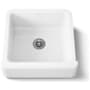 Kohler Whitehaven 23-1/2" Self-Trimming Farmhouse Single Basin Enameled Cast Iron Kitchen Sink White