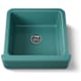 Kohler Whitehaven 23-1/2" Self-Trimming Farmhouse Single Basin Enameled Cast Iron Kitchen Sink Teal