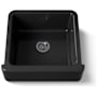 Kohler Whitehaven 23-1/2" Self-Trimming Farmhouse Single Basin Enameled Cast Iron Kitchen Sink Black Black
