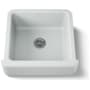 Kohler Whitehaven 23-1/2" Self-Trimming Farmhouse Single Basin Enameled Cast Iron Kitchen Sink Ice Grey