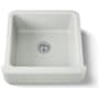Kohler Whitehaven 23-1/2" Self-Trimming Farmhouse Single Basin Enameled Cast Iron Kitchen Sink Sea Salt