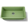 Kohler Iron/Tones 33" Undermount Single Basin Enameled Cast Iron Kitchen Sink Fresh Green