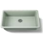Kohler Iron/Tones 33" Undermount Single Basin Enameled Cast Iron Kitchen Sink Aspen Green