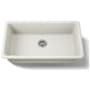 Kohler Iron/Tones 33" Undermount Single Basin Enameled Cast Iron Kitchen Sink Biscuit