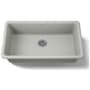 Kohler Iron/Tones 33" Undermount Single Basin Enameled Cast Iron Kitchen Sink Sea Salt
