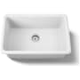 Kohler Iron/Tones 27" Undermount Single Basin Enameled Cast Iron Kitchen Sink White
