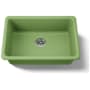 Kohler Iron/Tones 27" Undermount Single Basin Enameled Cast Iron Kitchen Sink Fresh Green