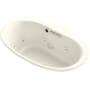 Kohler Underscore 60" Drop In, Undermount Acrylic Experience Tub with Center Drain and Overflow Biscuit
