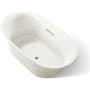 Kohler Underscore 66" Drop In or Undermount Acrylic Soaking Tub with Center Drain Biscuit
