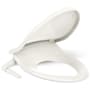 Kohler PureWash M250 Elongated Manual Bidet Toilet Seat with Adjustable Spray Position and Pressure, Automatically Rinsing Self-Cleaning Wand, Quiet-Close, and Quick-Release Technologies Biscuit