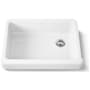 Kohler Whitehaven 32-1/2" Self-Trimming Farmhouse Single Basin Enameled Cast Iron Kitchen Sink White