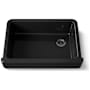 Kohler Whitehaven 32-1/2" Self-Trimming Farmhouse Single Basin Enameled Cast Iron Kitchen Sink Black Black