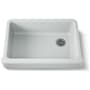 Kohler Whitehaven 32-1/2" Self-Trimming Farmhouse Single Basin Enameled Cast Iron Kitchen Sink Ice Grey