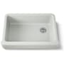 Kohler Whitehaven 32-1/2" Self-Trimming Farmhouse Single Basin Enameled Cast Iron Kitchen Sink Sea Salt