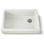Kohler Whitehaven 32-1/2" Self-Trimming Farmhouse Single Basin Enameled Cast Iron Kitchen Sink Dune