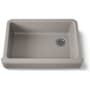Kohler Whitehaven 32-1/2" Self-Trimming Farmhouse Single Basin Enameled Cast Iron Kitchen Sink Truffle